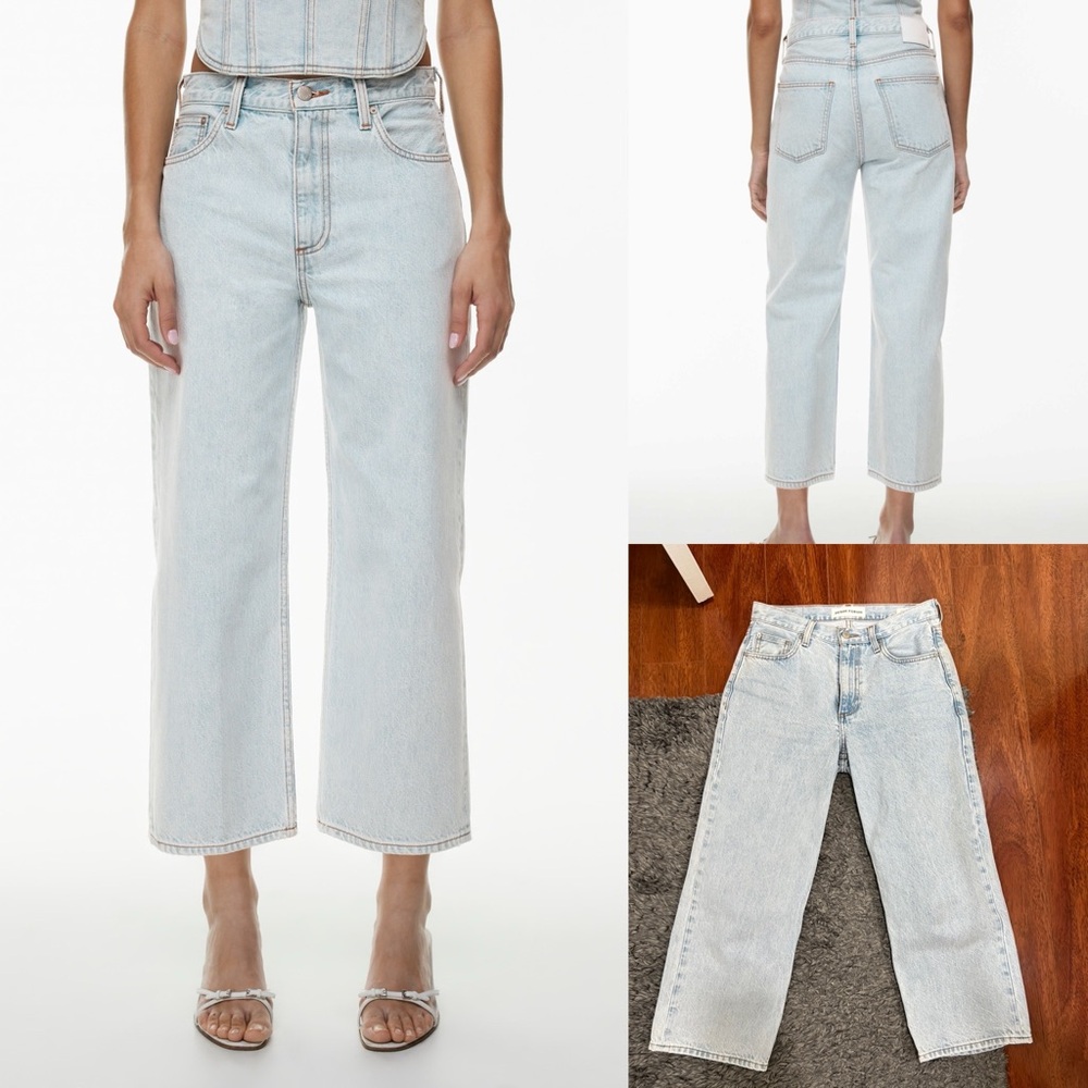 Aritzia Denim Forum The Iggy Low Rise Cropped Jeans